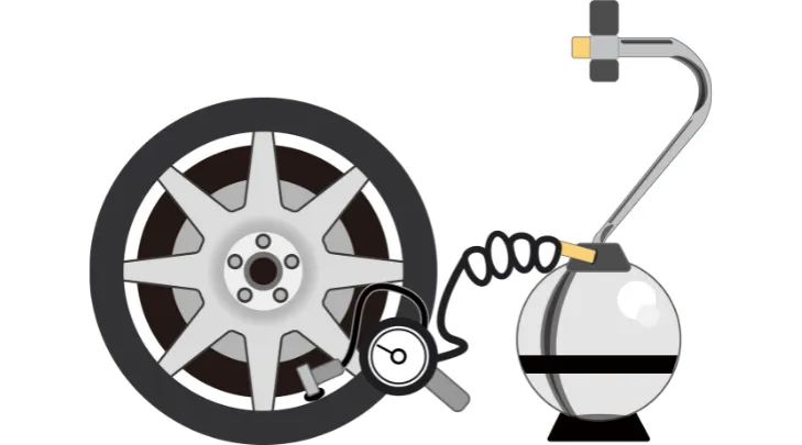 空気圧の調整方法を解説